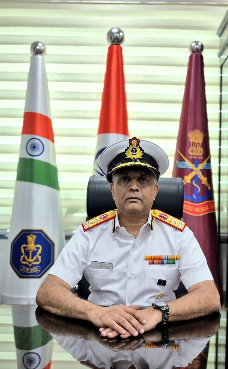 Surgeon Vice Admiral Dilip Raghavan Assumes Appointment of Director General Hospital Services (Armed Forces)